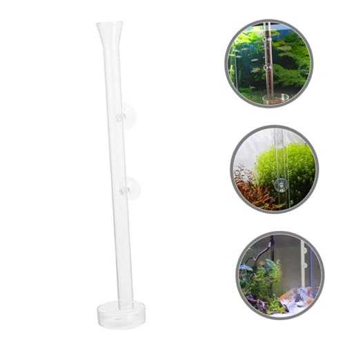 TOYANDONA Acrylic Fish Feeding Tube 2cm Diameter 50cm Length Aquarium Shrimp Feeder Tray Fish Tank Accessories Feeding Supplies