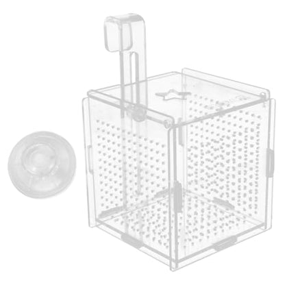 1set Acrylic Fish Breeding Box with Cups Hook Isolation Container for Aquarium Transparent Design for Easy Observation Feeding for Betta Shrimp Care