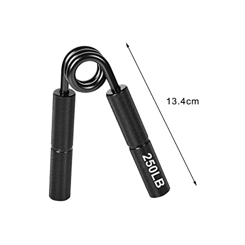 Adjustable Grip Strengthener for Enhanced Hand and Arm Training - Maximize Your Strength - color: Black 250lb