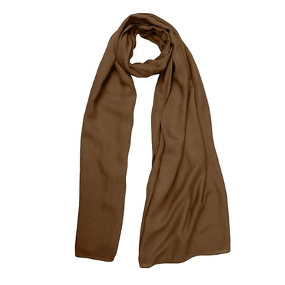Modal Hijab for Women | Headscarf - color: Chocolate Brown Modal - Plain Hijab
