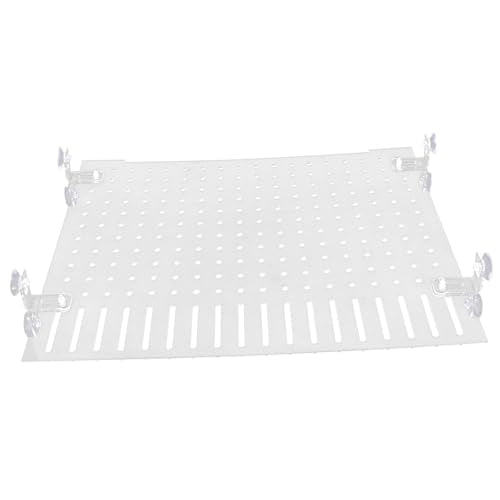Mikikit 1Set Acrylic Fish Tank Divider Aquarium Isolation Board with Suction Cups for Easy Installation and Separation of Fish for Breeding and Preventing Fish