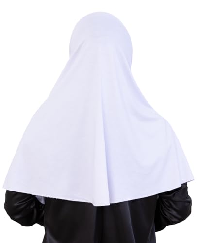 Prien Ready Hijab For Women, One Piece Muslim Instant Turban, Easy To Wear Long Head Scarf, Turkish Islamic Clothes For Abaya - color: White
