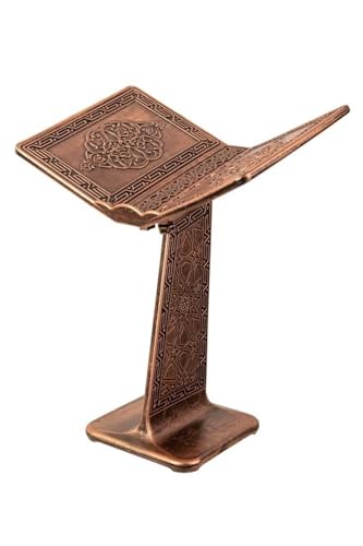Book Stand Plastic Quran Holder Portable Display Stand for Reading Copper Color Lightweight and Durable One Size - Copper, One Size