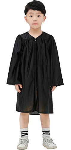 IvyRobes Silky Choir Robes Costume Judge Robes for Kids - color: Black, size: 27