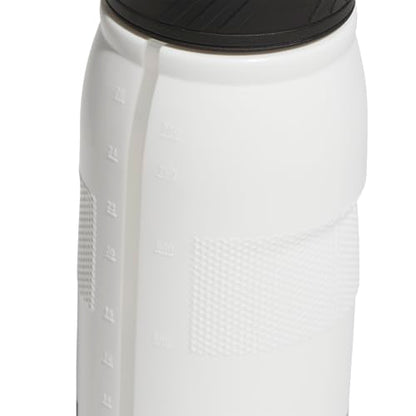 adidas 750 ML (28 oz) Stadium Refillable Plastic Sport Water Bottle - color: White/Black/Black/2