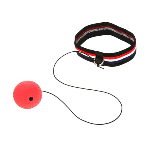 Boxing Equipment Ball Made of Quality Material with Stretchy Adjustable Headband, Easy to Use for Speed Improvement, Perfect for Room, Garden, or Park Training - size: E305-H04