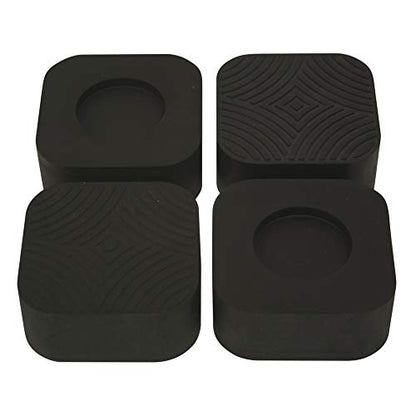 EZ-FLO 69001 Washing Machine Anti-Vibration Pads, 4 Pack, Black