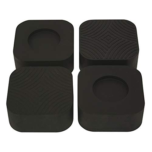 EZ-FLO 69001 Washing Machine Anti-Vibration Pads, 4 Pack, Black