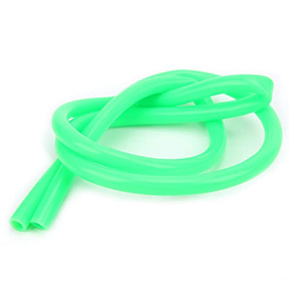 Aquarium Tubing, Silicone Pipes Peristaltic Pump Tube External Silicone Extension Hose Pipe Hydraulic Equipment Green (6.4mm*9.6mm) - size: 6.4mm*9.6mm