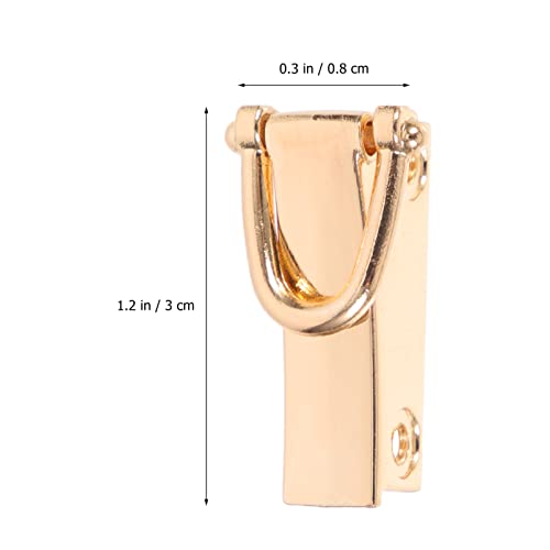 FONDOTIN 360° Rotatable Metal D Rings for Bags 8-Piece Set Swivel Clasps for Handbags Wallets and PET Leashes Detachable Buckles for DIY Crafts and Accessories