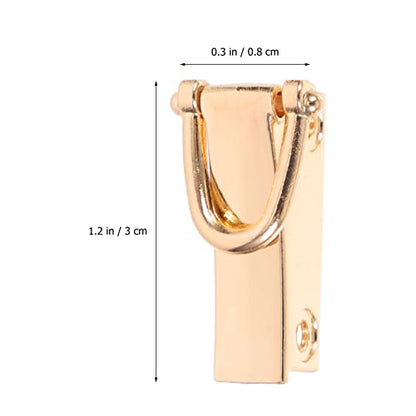 FONDOTIN 360° Rotatable Metal D Rings for Bags 8-Piece Set Swivel Clasps for Handbags Wallets and PET Leashes Detachable Buckles for DIY Crafts and Accessories