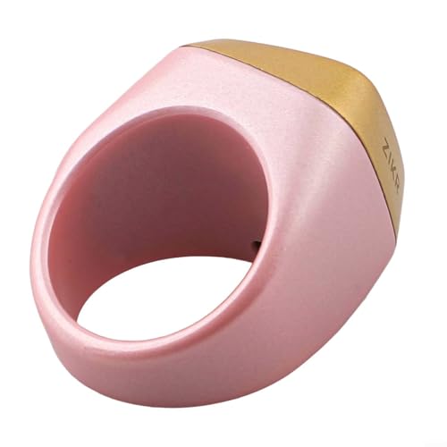 IQibla Smart for Zikr Ring with Digital Counter, Vibration Reminder, for OLED Display, 40mAh and Prayer Time Alerts for Muslims, Black(20mm pink) - size: 20mm pink