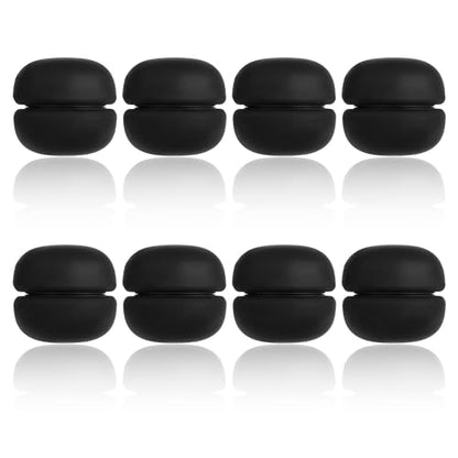 8pcs Magnetic Hijab Pins, Small Hijab Magnets Multi-Purpose No-Snag Scarf Clasp Pinless Brooch for Women Men Shawl Scarves Clothes - color: Black