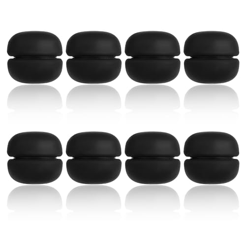 8pcs Magnetic Hijab Pins, Small Hijab Magnets Multi-Purpose No-Snag Scarf Clasp Pinless Brooch for Women Men Shawl Scarves Clothes - color: Black