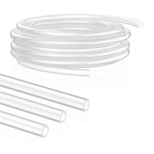 Pawfly 3 ft Food Grade Silicone Tubing, 3/8" ID x 1/2" OD, High Temp Pure Silicone Hose for Home Brewing Winemaking, Flexible Transparent Plastic Tubing, Silicone Pipe, Air Hose, Aquarium Tubing - size: 3 FT, style: 3/8" ID x 1/2" OD