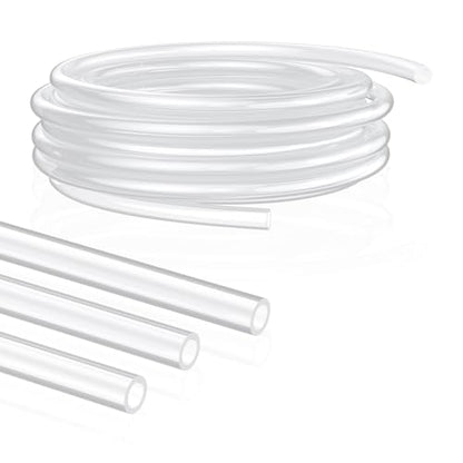 Pawfly 3 ft Food Grade Silicone Tubing, 3/8" ID x 1/2" OD, High Temp Pure Silicone Hose for Home Brewing Winemaking, Flexible Transparent Plastic Tubing, Silicone Pipe, Air Hose, Aquarium Tubing - size: 3 FT, style: 3/8" ID x 1/2" OD