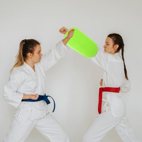 Muay Thai Kickboxing Shield Pad for Martial Arts Training, Adjustable Height Curved Pu Kicking Target, for Taekwondo and Muay Thai Sessions