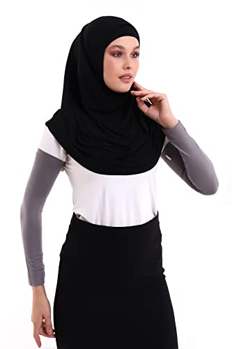ihvan online, Women's Hijab Muslim Prayer Sleeve, Sleeves to Cover Arms for Women, Soft Stretchy Modest Hijab Arm Sleeves - color: Smoky