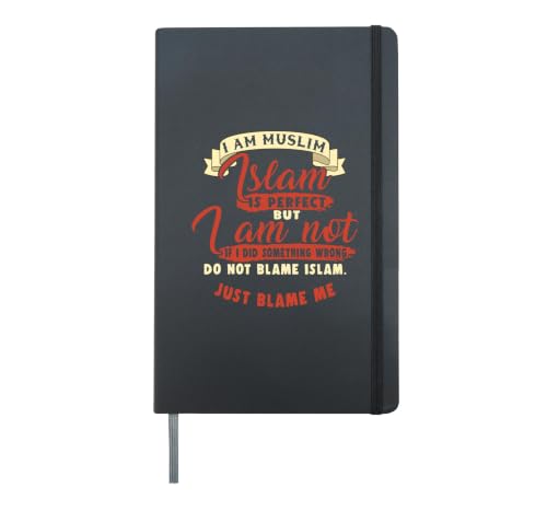 Muslim Allah Islam Quran Religion Mosque Ramadan Gift Hardcover Journal, Black