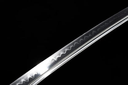 41'' Clay Tempered 1095 Carbon Steel Silvery Dragon Sharp Japanese Samurai Katana Sword