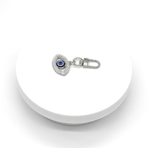 Evil Eye Keychains Car Key Ring Bag Purse Charm for Women Men - Good Luck Amulet Protection - color: L