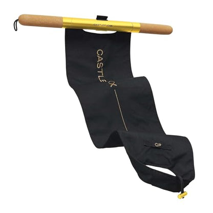 CastleFlexx Mobility and Full Body Strengthening Device | Non-Elastic Stretch Strap with Natural Premium Cork Handles for Stretching, Exercise, Physical Therapy, and Yoga - size: X-Large