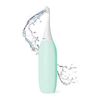 HappyPo 오리지널 휴대용 비데 - 엄마, 여성 및 이동 중인 모든 사람을 위한 300ml 페리 보틀 - 산후 관리, 여행, 개인 위생을 위한 간편한 비데 2.0 - 배변 청소 및 여성 관리(민트) - color: 민트, size: 1개(1팩)