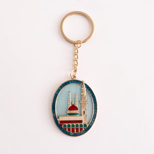 2 Pieces Islamics Prayer Theme Keychains Portable Faith Inspired Jewelry For Muslims Men Women Travel Essential Traditional Keychain Design