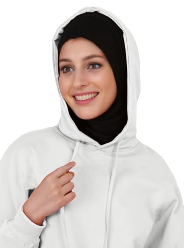 Lina & Lily Modal Jersey Muslim Amira Instant Hijab Scarf One Piece Ready-To-Wear - color: Black