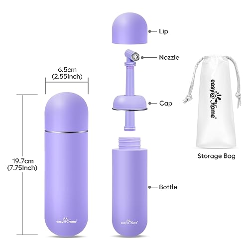 Easy@Home Portable Bidet for Travel - Peri Bottle for Postpartum & Perineal Care Purple + Green