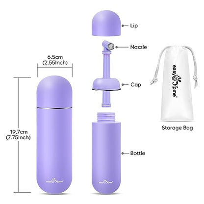 Easy@Home Portable Bidet for Travel - Peri Bottle for Postpartum & Perineal Care Purple + Green