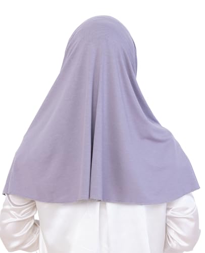 Prien Instant Hijab For Women, Muslim Long Scarf, Undercap Turban Set, Turkish Islamic Clothing, Prayer Clothes For Abaya - color: Grey