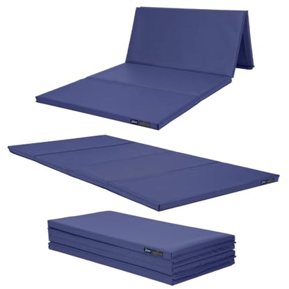 Z Athletic Folding Mat for Gymnastics, Tumbling, Cheerleading, and More, 4 Ft x 8 Ft x 2 In