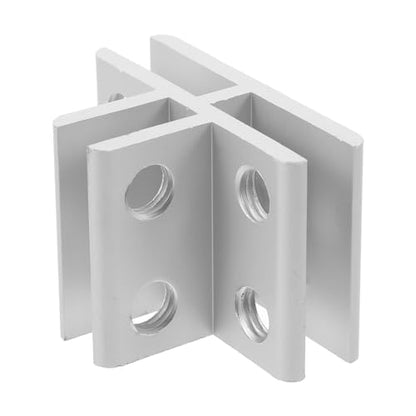 Ciieeo Glass Clamp T-Type Bracket Metallic Holder Clip for 5-8mm Glass Aquarium Fish Tank Shelf Support Terrarium Screen Cover Clamps