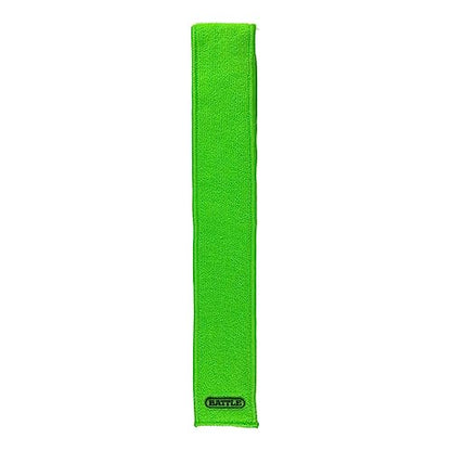 Battle Premium Football Streamer Towel, Neon Green | Light thin and quick-drying, attaches to your belt with hook-and-loop fastener, ultra-absorbent waffle fabric, stays put - color: Neon Green