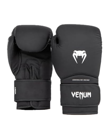 Venum Contender Boxing Gloves - color: Black/White, size: 16-Ounce, style: Contender 1.5