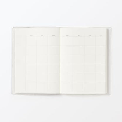MUJI 84925337 Undated Schedule Notebook, Monthly, Daily, A6, Monthly, 12 Months, 366 Days Daily - size: A6