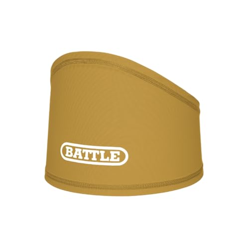 Battle Skull Wrap (10 Years & Up) | Head band keeps sweat out of your eyes, Performance fabric for comfort, Open top ventilation, Lightweight breathable fit - color: Gold
