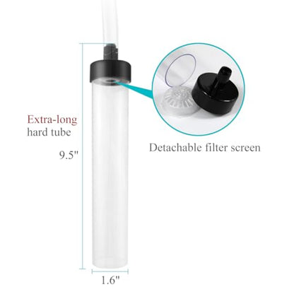 Laifoo 7ft Aquarium Siphon Vacuum Cleaner for Fish Tank Cleaning Gravel & Sand - size: 7ft