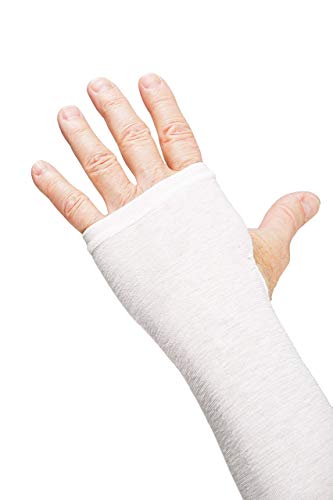 Prevent Products, Inc Elderly Skin Protector, Thin Skin & Tear Protective Arm Sleeve - Made in USA (One Pair) - color: White, size: X-Large (1 Pair)