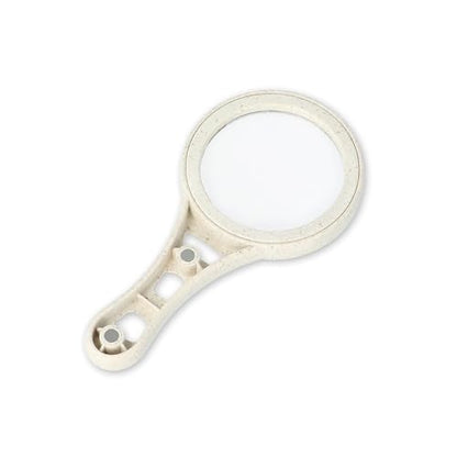 MagnetMag Wheat Magnifier, 3X Magnification with 6X Spot Lenses | Attaches to Metal Surfaces like Refrigerators - Organic 3x Handheld Magnifying Glass (DX-50EF)