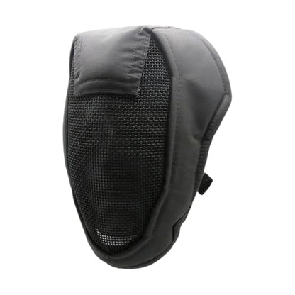 Breathable Total Faces Cover with Reinforced Steel Net Fencing Guard for Improved During Athletic Competition Strong Strength Fencing Guard - color: Gray