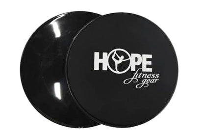 Hope Fitness Gear Core Gliders, Full-Body Workout Sliders for Abs, Core, Arms & Legs, Compatible with Any Surface, Home & Gym Exercise Equipment, Strength Training, Bodyweight Workouts & Travel