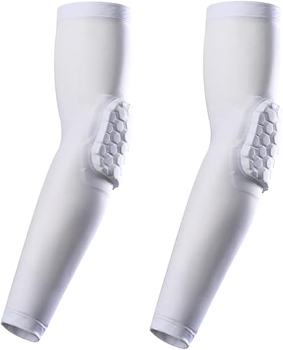 bouti1583 Elbow Pads, Basketball Shooter Sleeves, Collision Avoidance Hex Padded Elbow for Volleyball Football Baseball