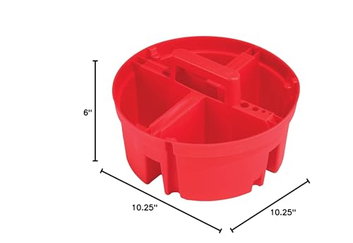 Bucket Boss - Super Stacker Small Parts Organizer, Bucket Organization (15054), Red - size: (Pack of 1)