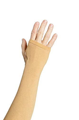 Prevent Products, Inc Elderly Skin Protector, Thin Skin & Tear Protective Arm Sleeve - Made in USA (One Pair) - color: Beige, size: Small (1 Pair)
