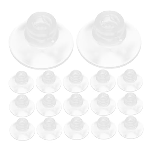 VICASKY 50pcs Aquarium Feeder Cups Fish Bowl Holders Fish Feeder Attachment Tanks and Aesthetic Design for Aquarium Needs - size: 2.60X2.60X1.50CM