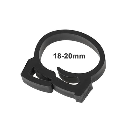 40Pcs Hose Pipe Fasteners Clips 18mm-20mm for Aquariums Ponds Black Plastic - size: 18-20mm