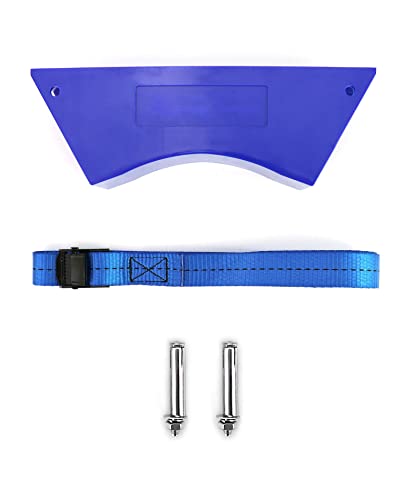 QWORK Cylinder Wall Mount Bracket, 4 Pack 4''-12'' Cylinder Bracket Tank Bracket with Screw for 1 Cylinder (Small),Blue