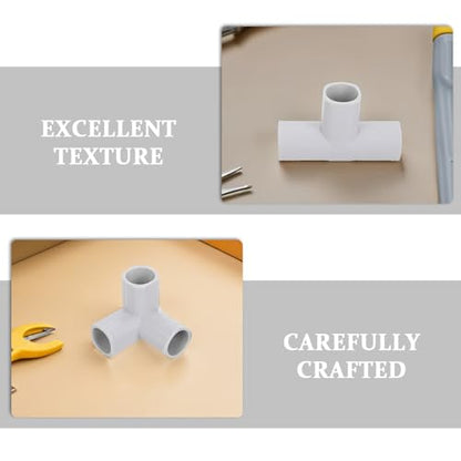 ERINGOGO 8pcs Baby Playpen Connectors T Shaped Joints Baby and Pet Gate Replacement Parts for Play Yard Safety and Easy Assembly